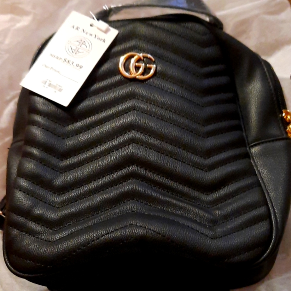 Leather Mini Backpack Purse